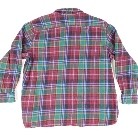 Levi's Plaid Flannel Shirt Men's XL 100% Cotton Tartan Buffalo Lumberjack - Picture 10 of 11